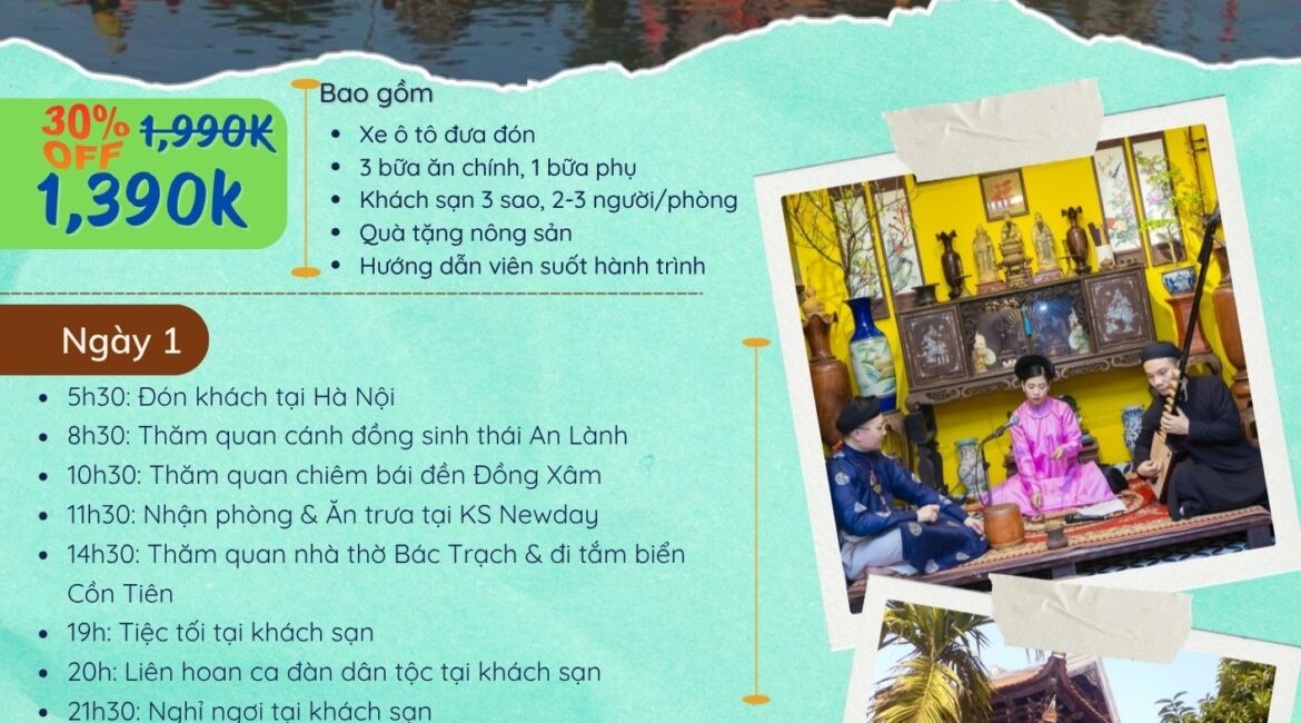 Tour Du Lịch Quê Lúa 2 Ngày 1 Đêm – Khám Phá Làng Nghề, Di Sản Văn Hóa