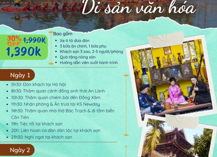 Tour Du Lịch Quê Lúa 2 Ngày 1 Đêm – Khám Phá Làng Nghề, Di Sản Văn Hóa