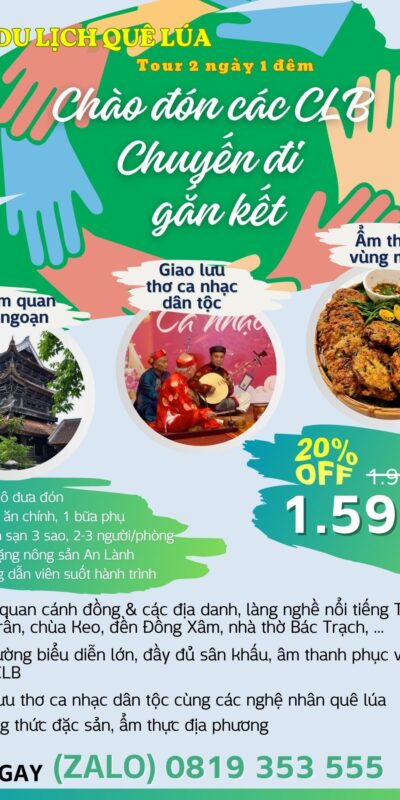 Du Lịch Quê Lúa Mùa Thu – Chuyến Đi Gắn Kết, Giao Lưu Và Trải Nghiệm Văn Hóa
